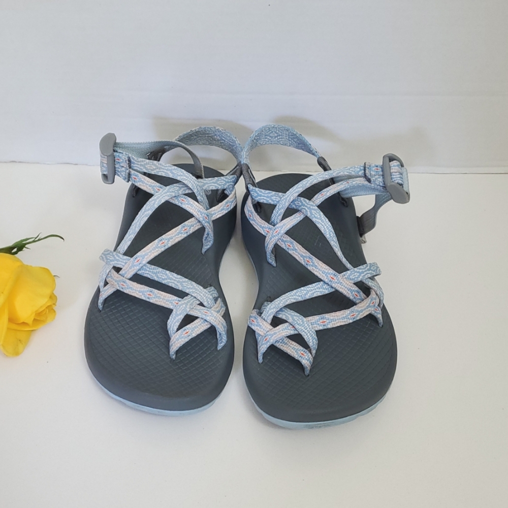 Chaco Women's Blue Double Strap Sports Outdoor Hiking Sandals, Size 6